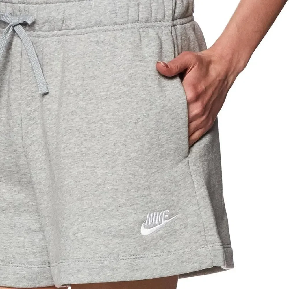 Nike Club Fleece Mid-Rise Shorts Gray Pull On Sweat Women’s 0X NEW
